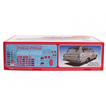 Plastikmodell – Auto 1:25 1963 Chevy II Nova Wagon COCA COLA w/Crates – AMT1353